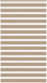 vidaXL zebrafüggönnyel homokbarna szövetszélesség 130,9 cm poliészter