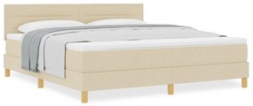 Box Spring Ágy Matrac Alap Krém 180x200 cm Szövet