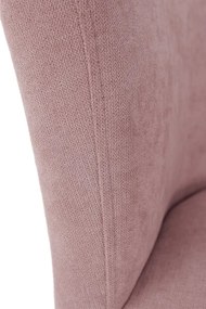 Klub fotel puffal, rózsaszín, ROSE