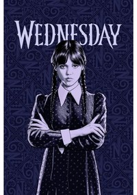 Sötétkék fleece gyerek takaró 100x150 cm Wednesday – Jerry Fabrics