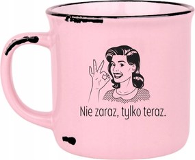 Bögre Rózsaszín Retro Ajándék Vicces Anyák Napja Nem Azonnal, Csak Most.