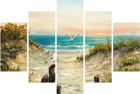 Kép - homokos tengerpart (150x105 cm)