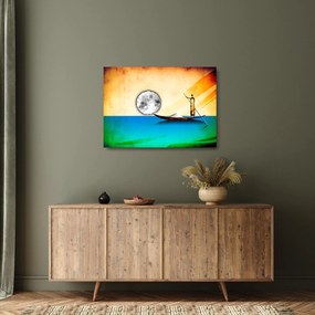Festés - Ősi festészet (üvegen) (70x50 cm)