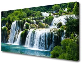 Vászonkép nyomtatás vízesés Természet 120x60 cm