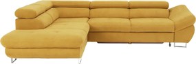 Sarokülőgarnitúra, mustár, balos, FABIA