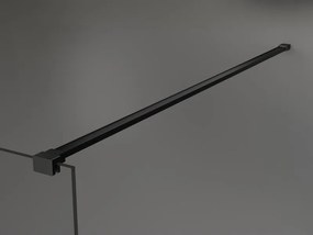Mexen Kioto zuhanyparaván 60x200 cm 8 mm, fekete profil, üveg fekete keret, 800-060-101-70-70