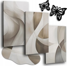 Vászonkép Absztrakt 150x70 cm Nappali Falikép Triptichon 3x