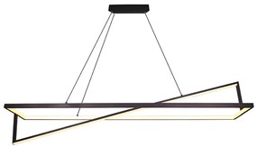 LED Dimmelhető csillár zsinóron LED/45W/230V 3000K 114 cm fekete