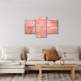 Kép - Rózsaszín, márványozott csempe (90x60 cm)