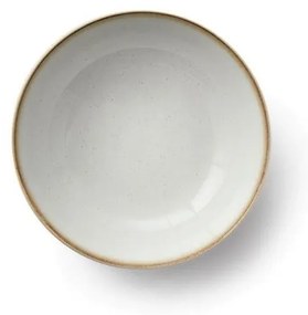 Basics Cream krémszínű agyagkerámia salátástál, ⌀ 20 cm - Bitz