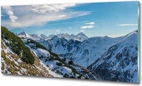 Fotó üvegkép Napfelkelte Tátra 125x50