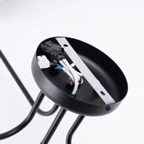 Sollux SL.1446 - Felületre szerelhető csillár VECTOR 4xE27/15W/230V fekete