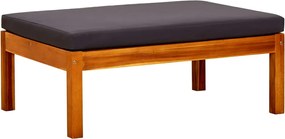 vidaXL 2 db tömör akácfa kerti lábtartó