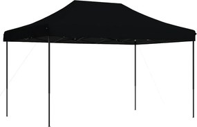 vidaXL fekete összecsukható felugró rendezvénysátor 440x292x315 cm
