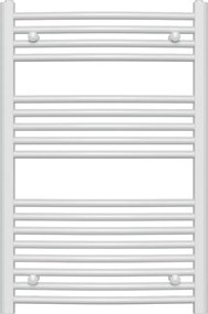 Novaservis - Fürdőszobai törölközőszárító radiátor 478W/230V 90x60 cm fehér, lekerekített