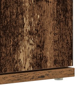 Cipőszekrény régi fa 80x39x180 cm Szerelt fa