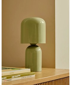 Zöld asztali lámpa fém búrával (magasság 28 cm) Monze – Kave Home
