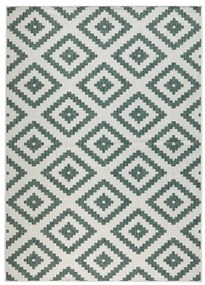Malta zöld-krémszínű kültéri szőnyeg, 120 x 170 cm - NORTHRUGS