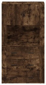 vidaXL füstös tölgy színű szerelt fa magasszekrény