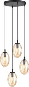 Emibig modern függeszték astral fekete mézédes emi1267/4prem