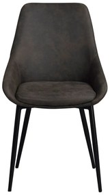 Sötétszürke étkezőszék szett 2 db-os Sierra – Rowico