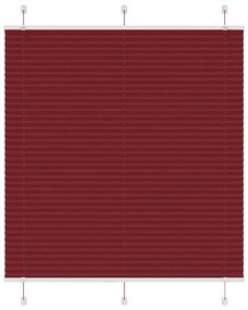 pliszírozott redőny Bordeaux piros 120x100 cm szövetszélesség