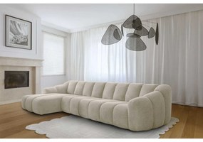 Bézs sarokkanapé (bal oldali-heverő résszel) Shell – Miuform