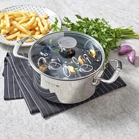 De Buyer 3427.24 - MILADY 24 cm rozsdamentes acél lábas fedővel