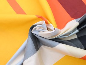 Renforcé pamut ágynemű ORANGE KUBE színes Ágyneműhuzat mérete: 70 x 90 cm | 140 x 200 cm