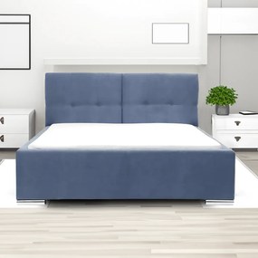 Kárpitozott ágy tárolóval és FOLLER matraccal 140x200 cm Haditengerészet