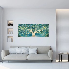 Kép – Mágikus fa spirálokkal (120x50 cm)