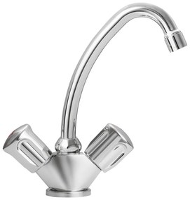 MOFÉM Eurosztár mosdó csaptelep, C130 kifolyócsővel, lánctartó szemmel