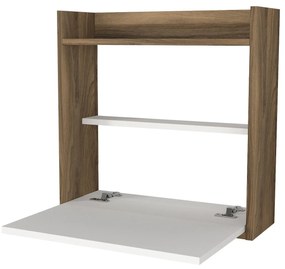 Íróasztal Laptop - White, Walnut