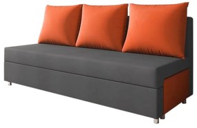 RITA kanapé, szürke/narancs (alova 48/alova 50)