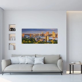 Kép - panoráma Rotterdam, Hollandia (120x50 cm)