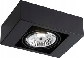 Mennyezeti spot lámpa állítható fekete téglalap alakú Shilo