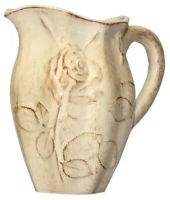Antik rózsás kanna,kerámia,kézzel festett-1,5liter