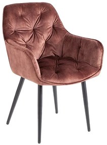 Design szék Garold barna bársony