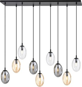Emibig modern függeszték astral fekete grafit mézédes átlátszó emi1268/9m1