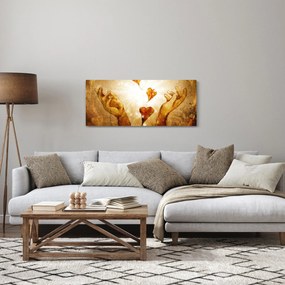 Kép - Szeretettel teli kezek festménye (120x50 cm)