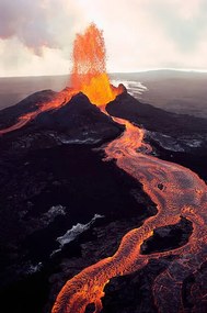 Fotográfia Kilauea Volcano Erupting, Jim Sugar