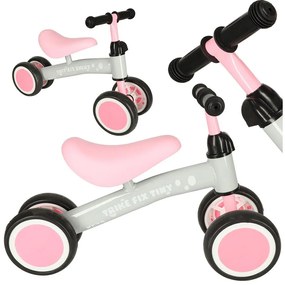 Trike Fix tricikli kisgyerekeknek, állítható kormánnyal, rózsaszín