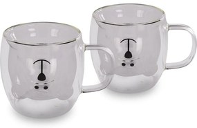 Lamart LT9125 2 részes Bear Vaso pohárkészlet, 250ml, átlátszó