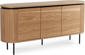 Komód 160 cm méretben, háromajtós kivitelben, tölgy színben BECK