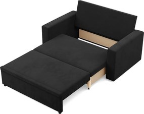 Zeus kanapé, szövet anyag, hab töltet, egyenes kartámasz, fekete