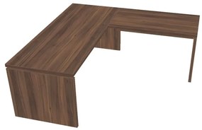 Verno ergonomikus asztal 200 x 200 cm, jobb, dió