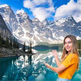 3D fotótapéta Nappali Hálószoba Hegyek Erdő Természet Tájkép 490x260 F GLNK10