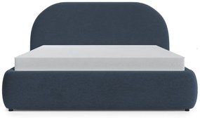 Franciaágy 180 cm Olivo P (ágyráccsal) (tárolóhellyel) (kék + fekete). 1100395