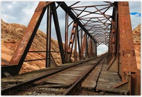 Poszterek 155x105 Vasúti híd Vasút