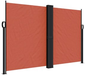 terrakotta behúzható oldalsó napellenző 160 x 600 cm